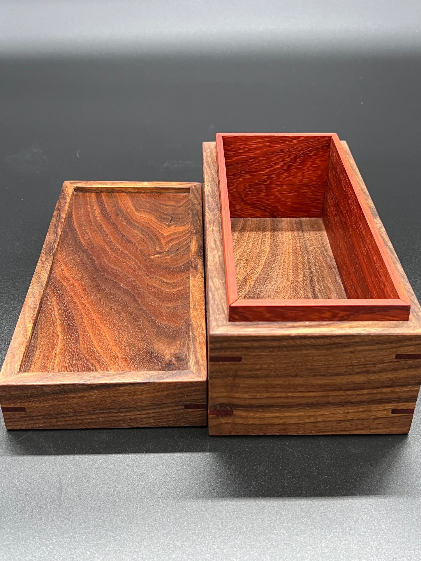 Keepsake Box in Walnut and Paduk