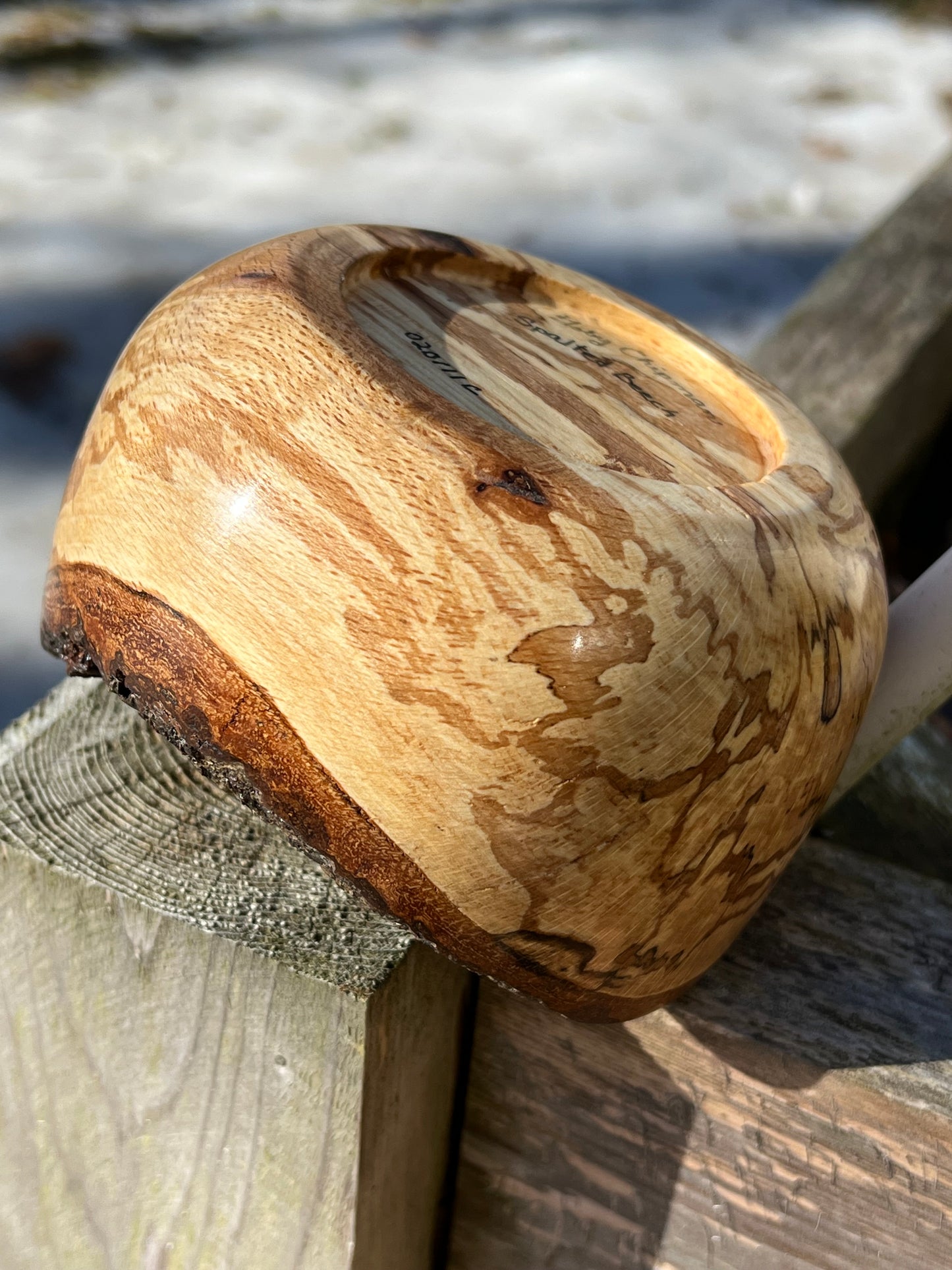 Live Edge Spalted Beech Bowl