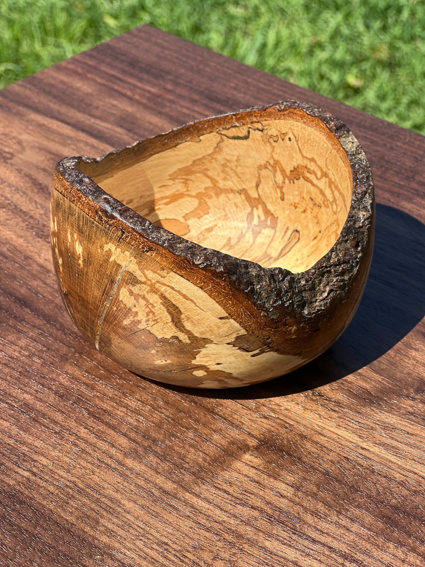 Live Edge Spalted Beech Bowl