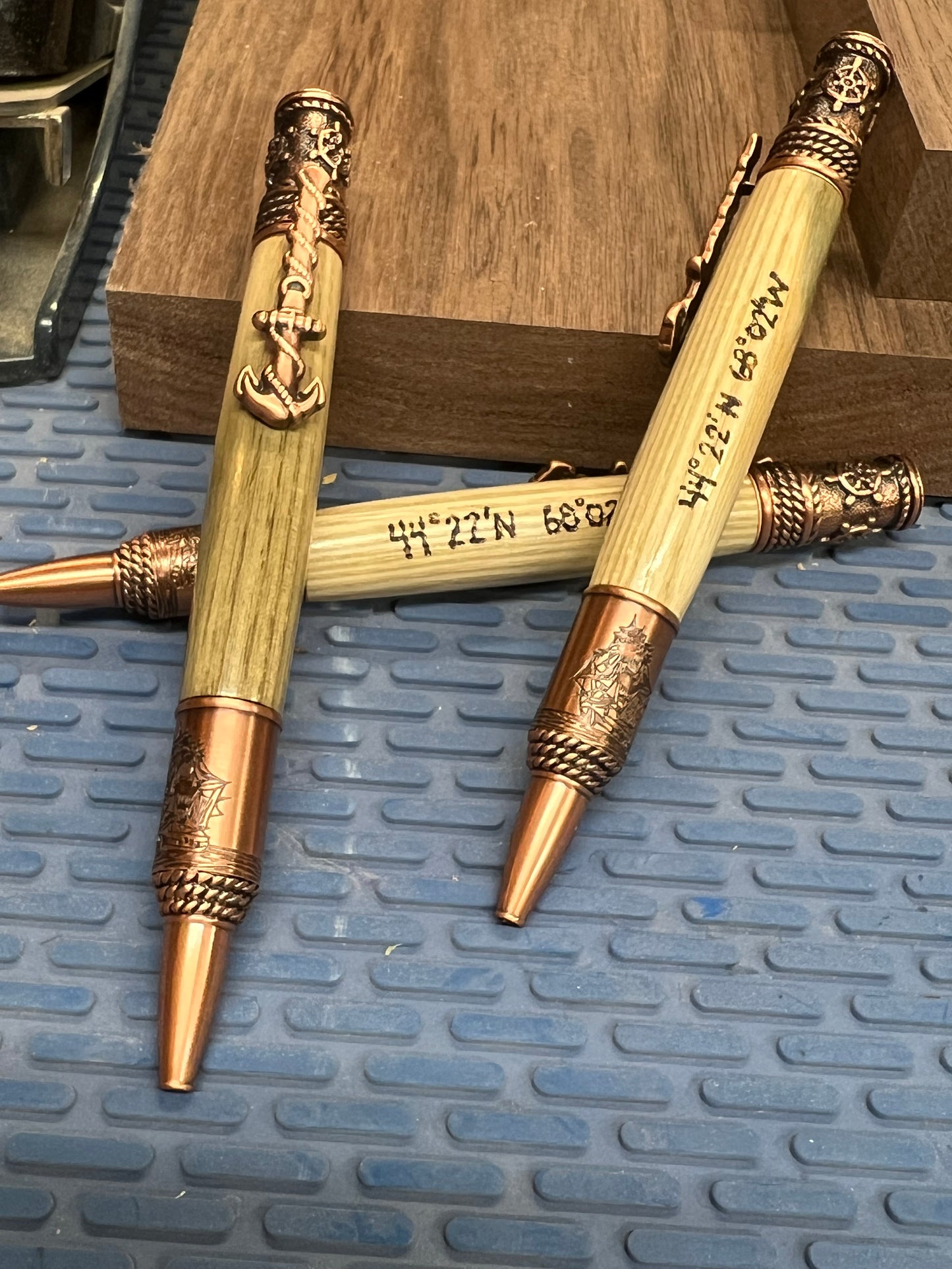 Nautical oak pen