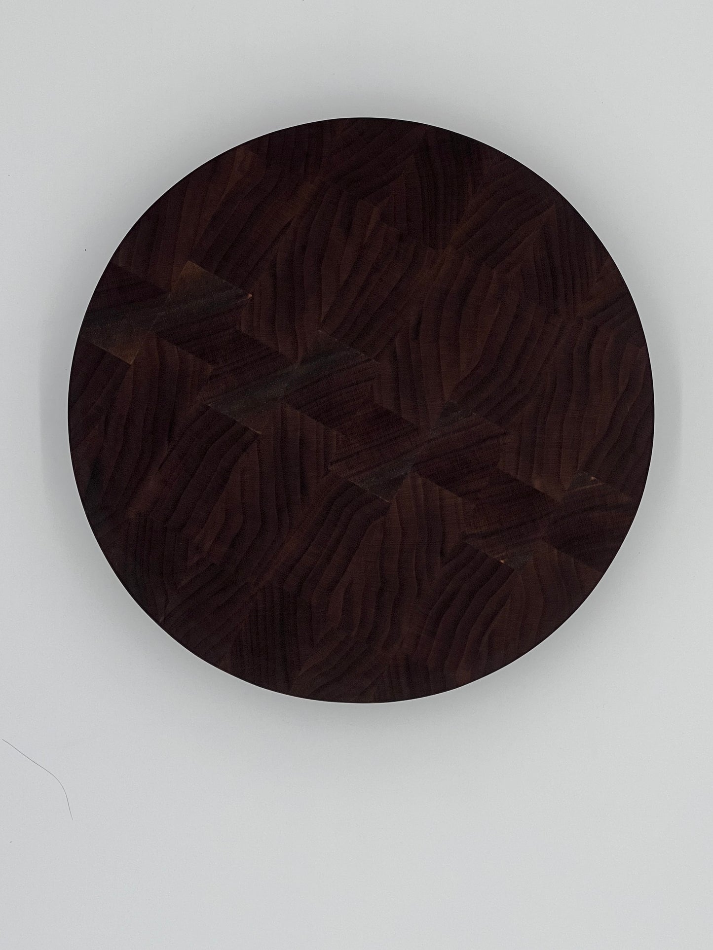 Round end grain chop block